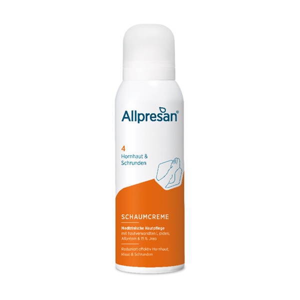 Trda, poroženela, razpokana koža stopal - ALLPRESAN 4, kremna pena, 125 ml/300 ml