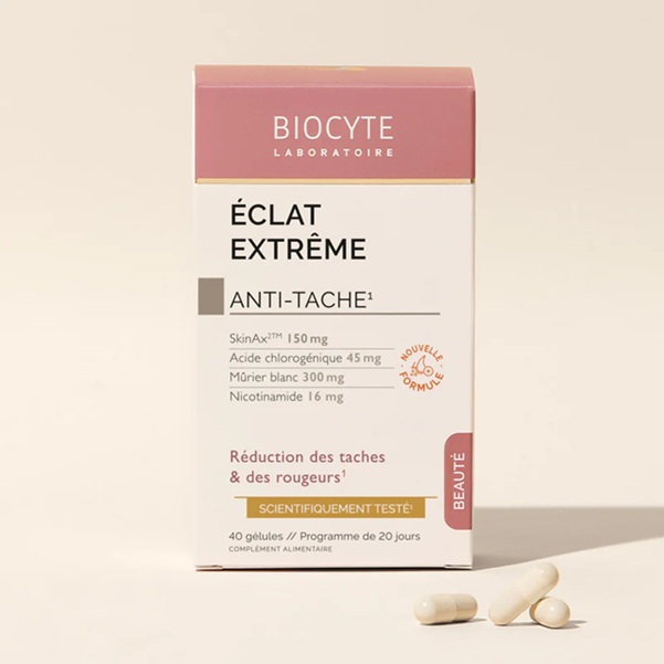 Biocyte Kapsule za posvetlitev rjavih madežev & proti rdečici ECLAT EXTREME, 40 kapsul