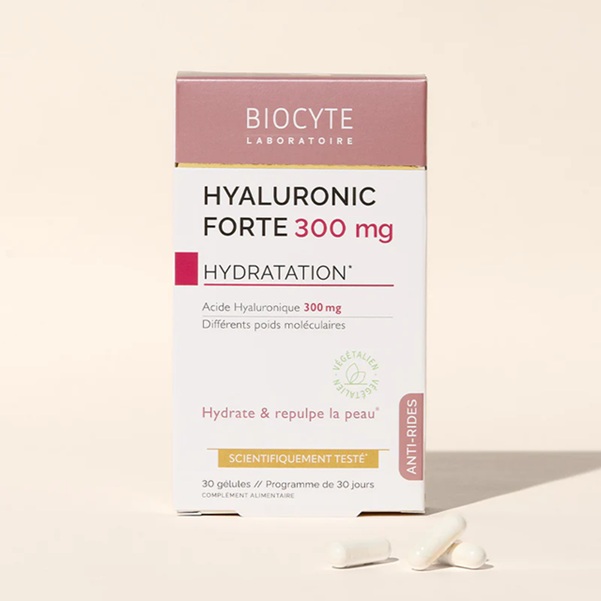Biocyte Kapsule za navlaženo & napeto kožo HYALURONIC FORTE 300 mg, 30 kapsul