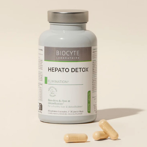 Biocyte Kapsule za jetra & razstrupitev HEPATO DETOX, 60 kapsul