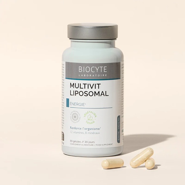 Biocyte Multivitaminske kapsule za krepitev telesa LIPOSOMSKI MULTIVIT, 60 kapsul