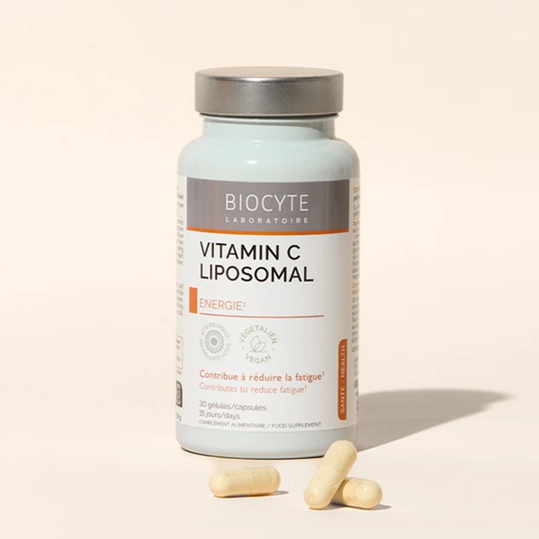 Biocyte Kapsule za zmanjšanje utrujenosti & imunski sistem LIPOSOMSKI VITAMIN C, 30 kapsul