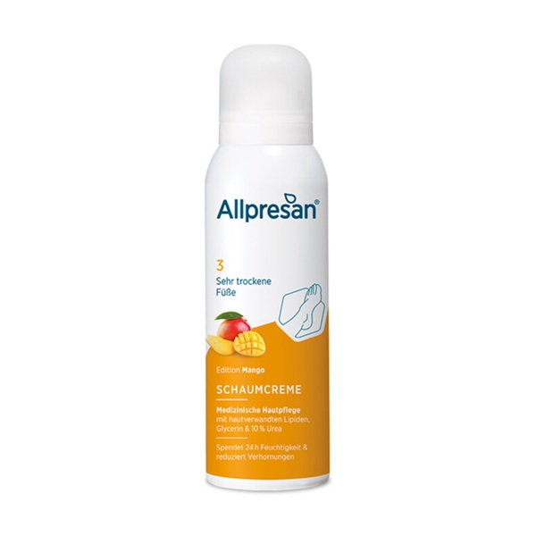 Zelo suha koža nog ALLPRESAN 3 - MANGO, kremna pena, 125 ml/300 ml