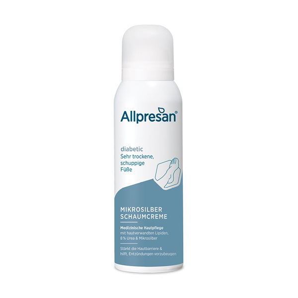 ALLPRESAN diabetic MIKROSILVER+REPAIR, kremna pena, 125 ml