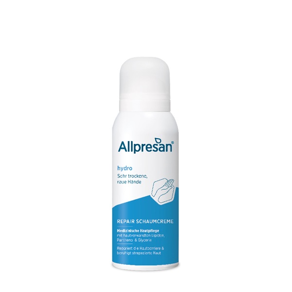 ALLPRESAN hydro HAND INTENSIVE CARE, kremna pena Repair za roke, 100 ml - brez dišav