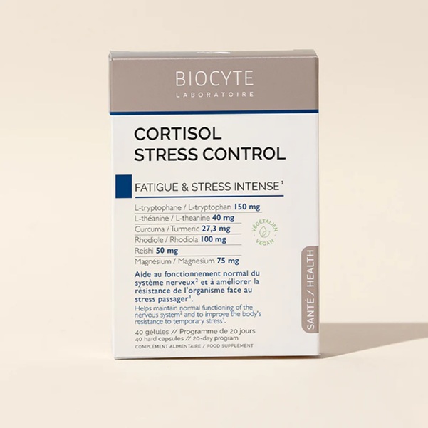 BIOCYTE Kapsule proti utrujenosti in stresu CORTISOL STRESS CONTROL, 45 kapsul